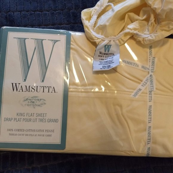 Wamsutta King yellow sheet set NWT - Picture 1 of 6